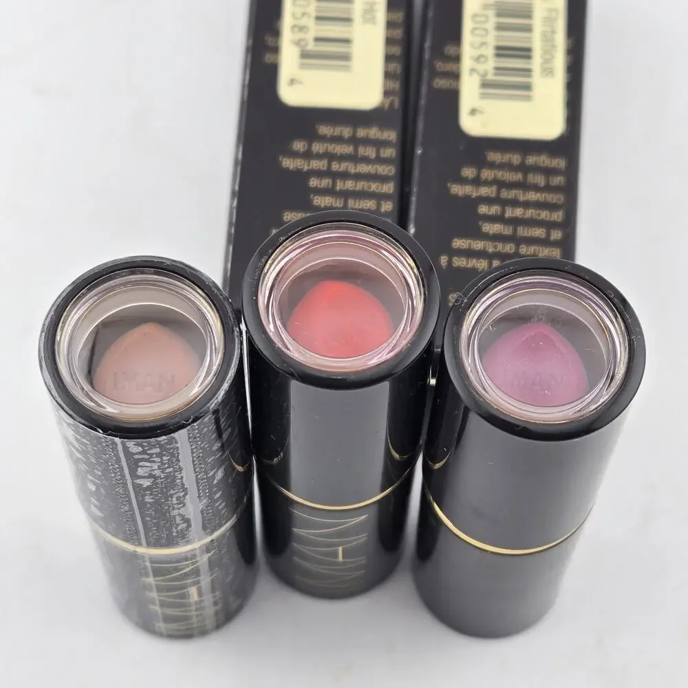 IMAN Luxury Moisturizing Lipstick Lot of 3 Semi-Matte Gift Set 3 Colors New